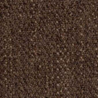 Dark brown woven fabric texture with a looped pile and mottled effect, displaying a tight, uniform weave and subtle tonal variations.